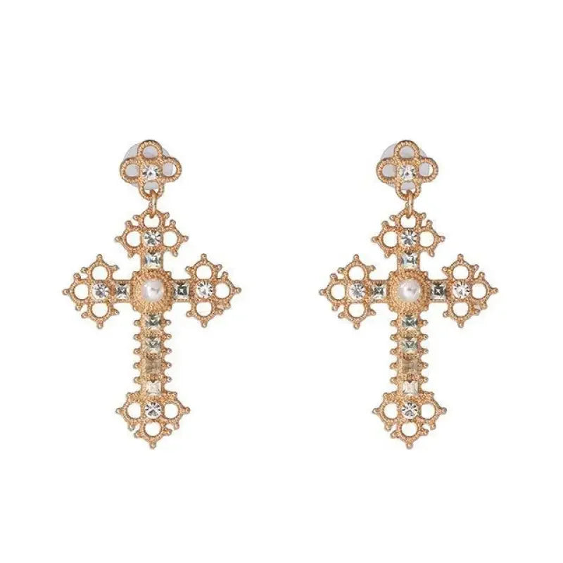 Vintage Cross Earrings Jewelry | Fashionsarah.com