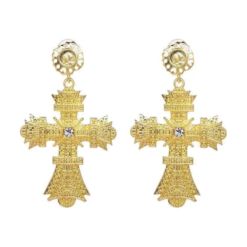 Vintage Cross Earrings Jewelry | Fashionsarah.com