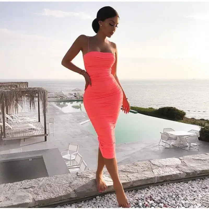 Spaghetti Summer Dress | Fashionsarah.com