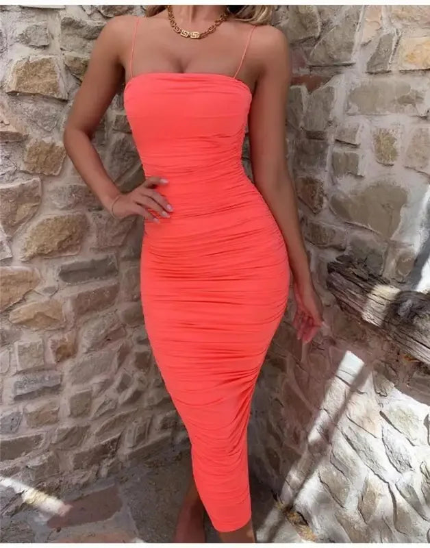 Spaghetti Summer Dress | Fashionsarah.com