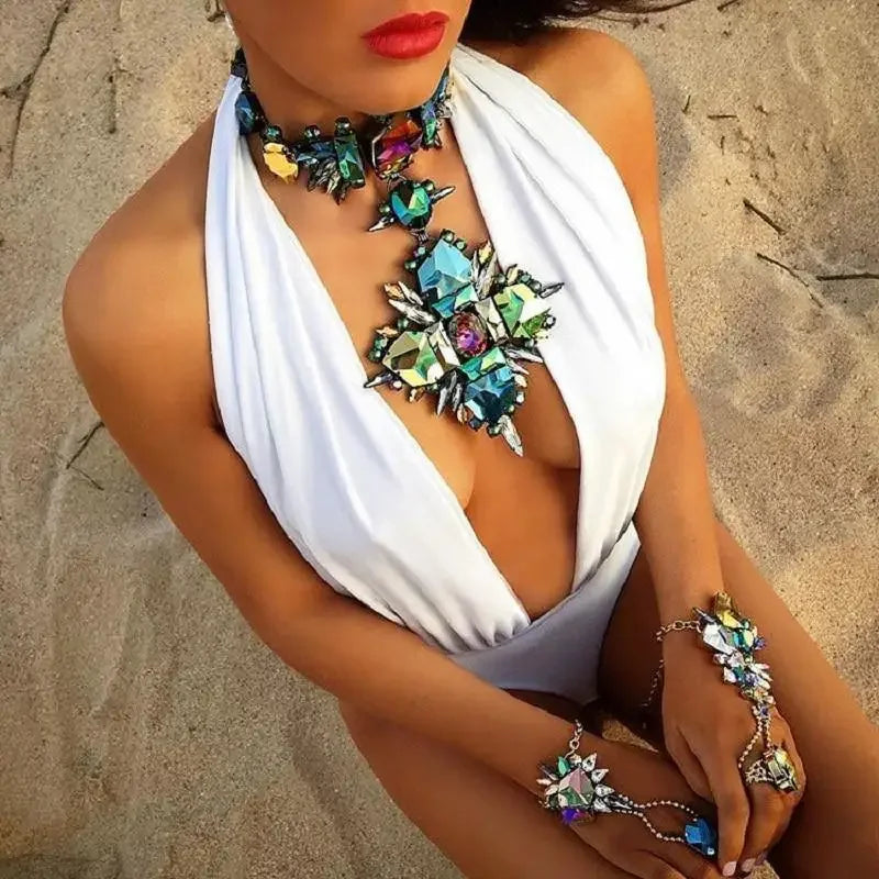 Crystal Choker Necklace | Fashionsarah.com