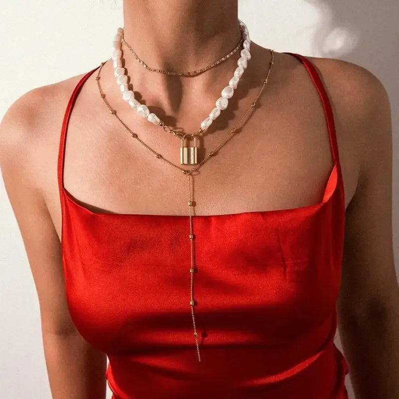 Multi Layered Pearl Choker | Fashionsarah.com