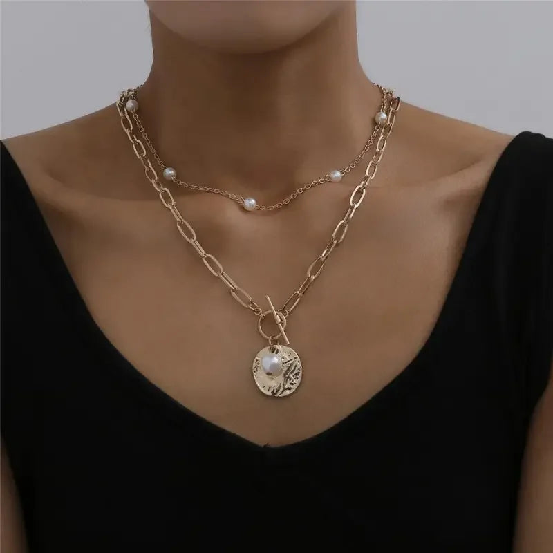 Multi Layered Pearl Choker | Fashionsarah.com