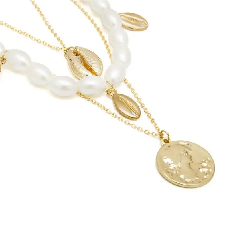 Multi Layered Pearl Choker | Fashionsarah.com