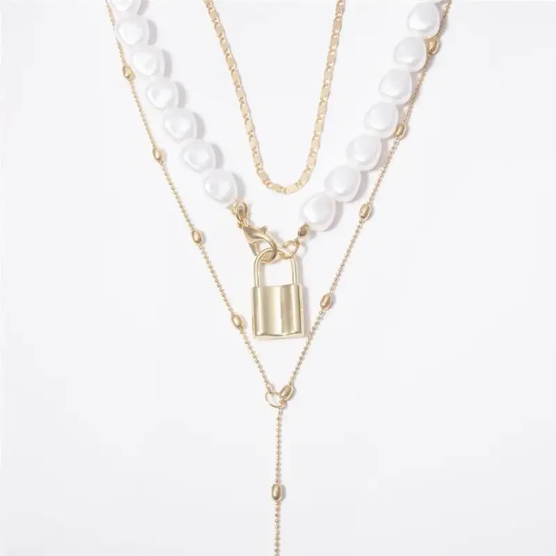 Multi Layered Pearl Choker | Fashionsarah.com