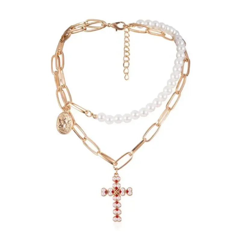 Multi Layered Pearl Choker | Fashionsarah.com