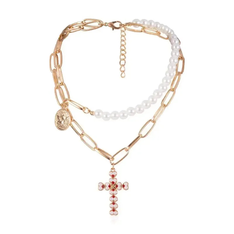 Multi Layered Pearl Choker | Fashionsarah.com