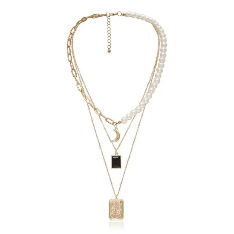 Multi Layered Pearl Choker | Fashionsarah.com