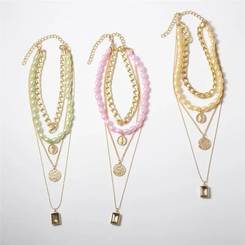 Multi Layered Pearl Choker | Fashionsarah.com