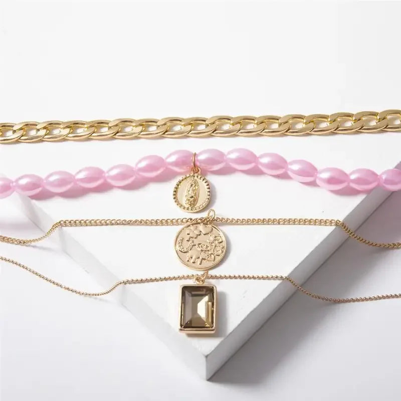 Multi Layered Pearl Choker | Fashionsarah.com