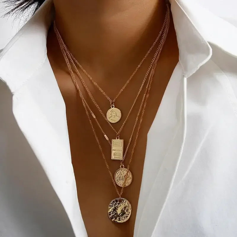 Punk Multi Layered Necklace | Fashionsarah.com