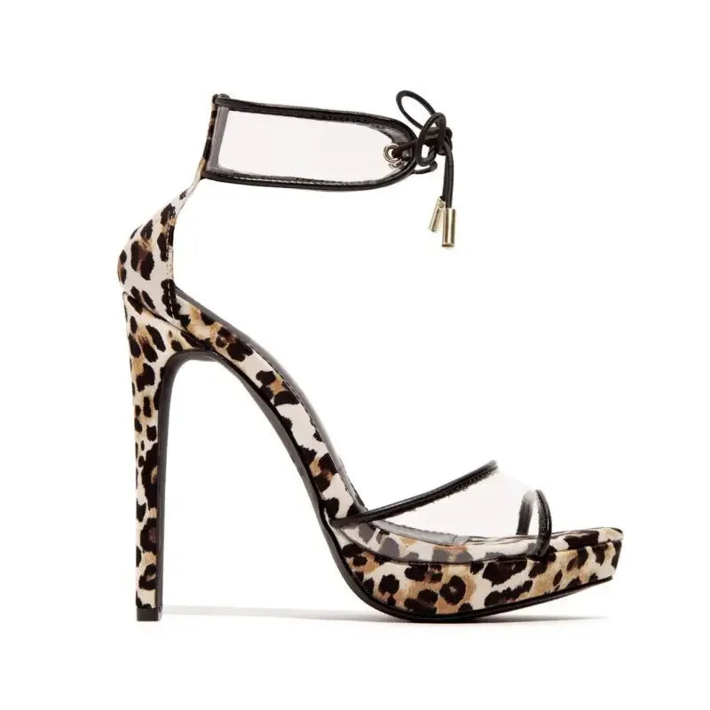 Cross-tied lace-up heels | Fashionsarah.com