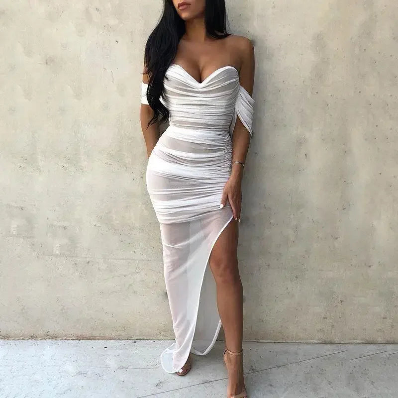 Off Shoulder Maxi Dress | Fashionsarah.com