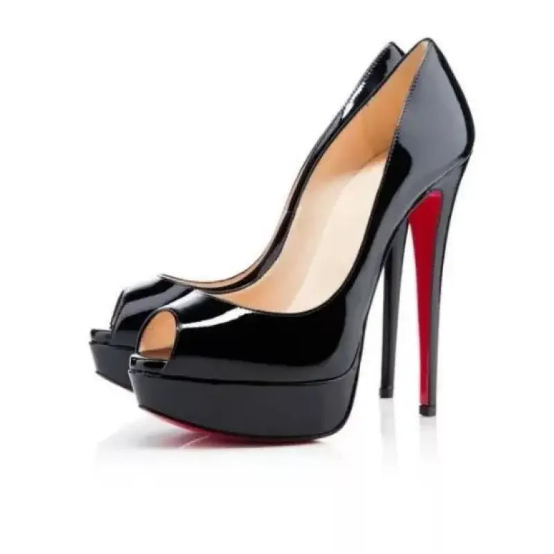 Peep Toe with Red Platform | Fashionsarah.com