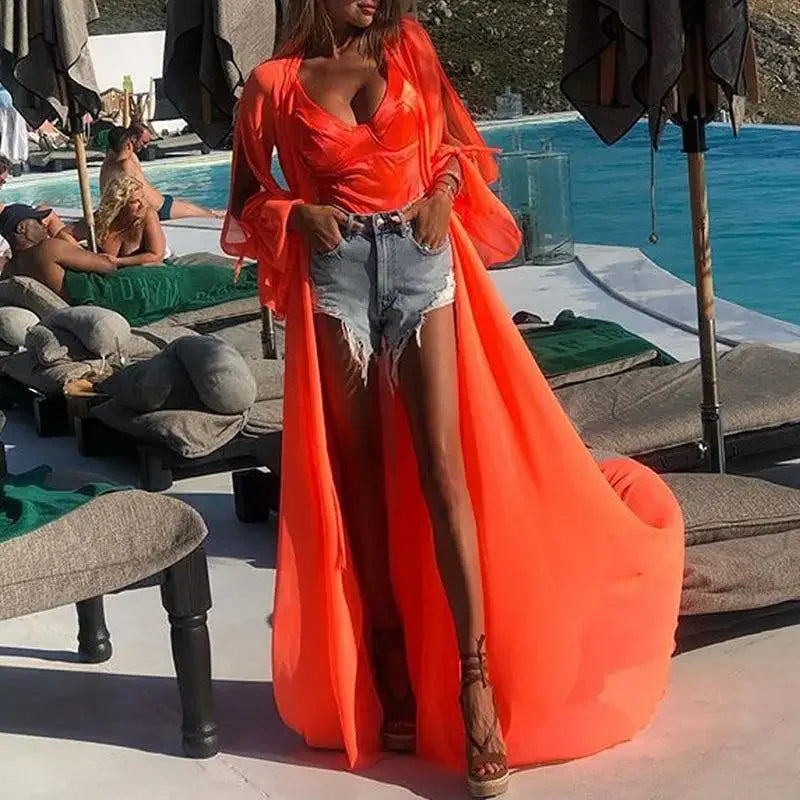 Maxi Kimono beachwear | Fashionsarah.com