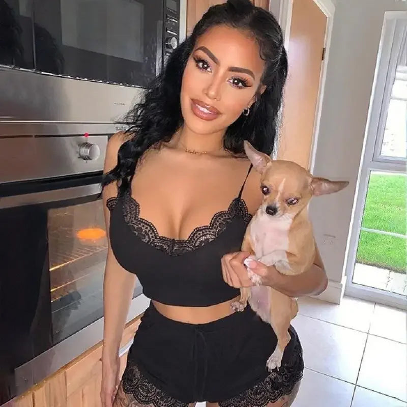 Lace Pajama Set | Fashionsarah.com