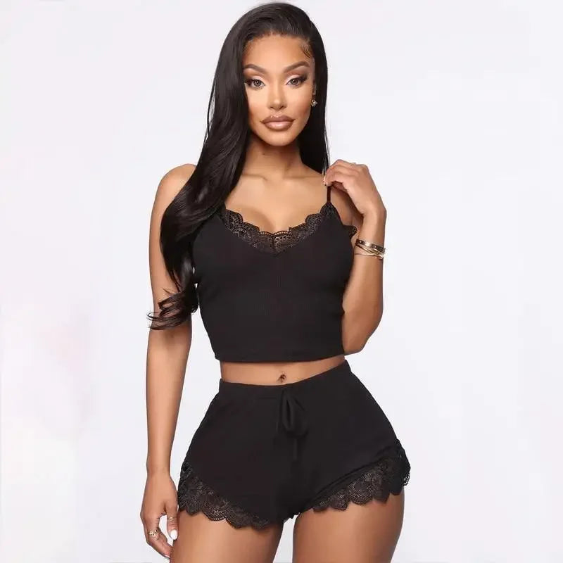 Lace Pajama Set | Fashionsarah.com