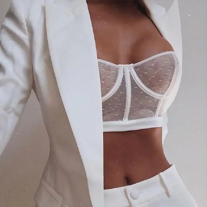 Women's Dot Mesh Set | Fashionsarah.com