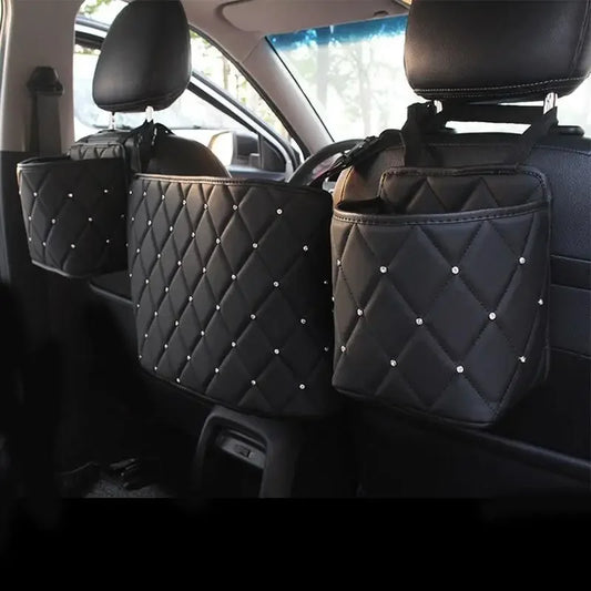 Leather Storage Organizer, Barrier of Backseat | Fashionsarah.com