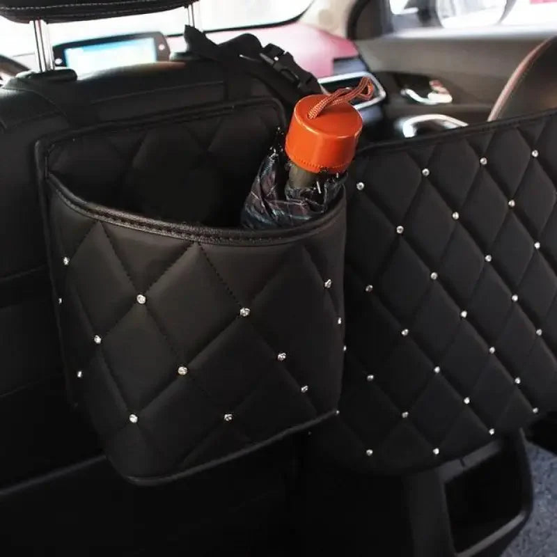 Leather Storage Organizer, Barrier of Backseat | Fashionsarah.com