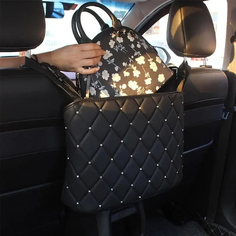 Leather Storage Organizer, Barrier of Backseat | Fashionsarah.com