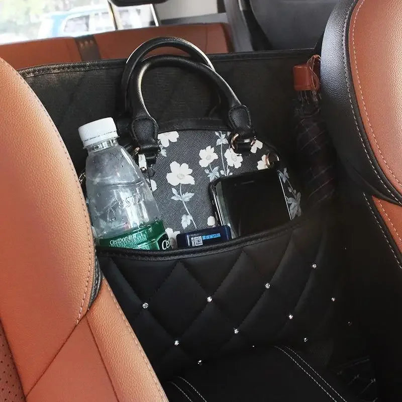 Leather Storage Organizer, Barrier of Backseat | Fashionsarah.com
