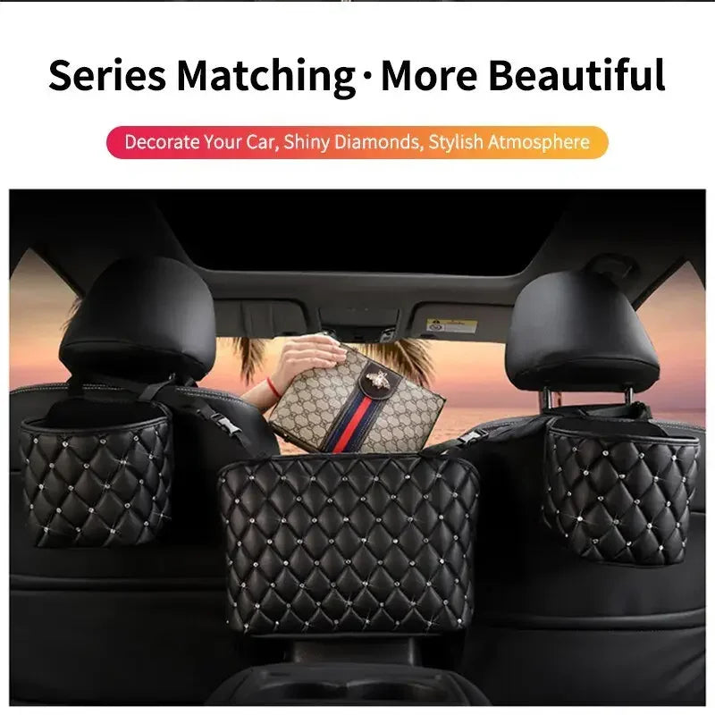Leather Storage Organizer, Barrier of Backseat | Fashionsarah.com