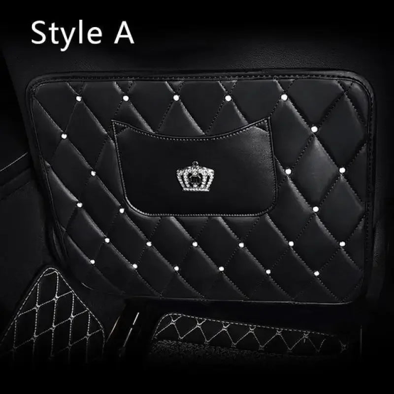 Diamond Leather Car Backseat | Fashionsarah.com