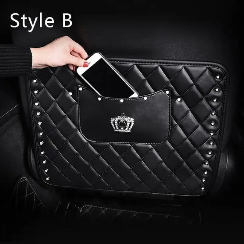 Diamond Leather Car Backseat | Fashionsarah.com