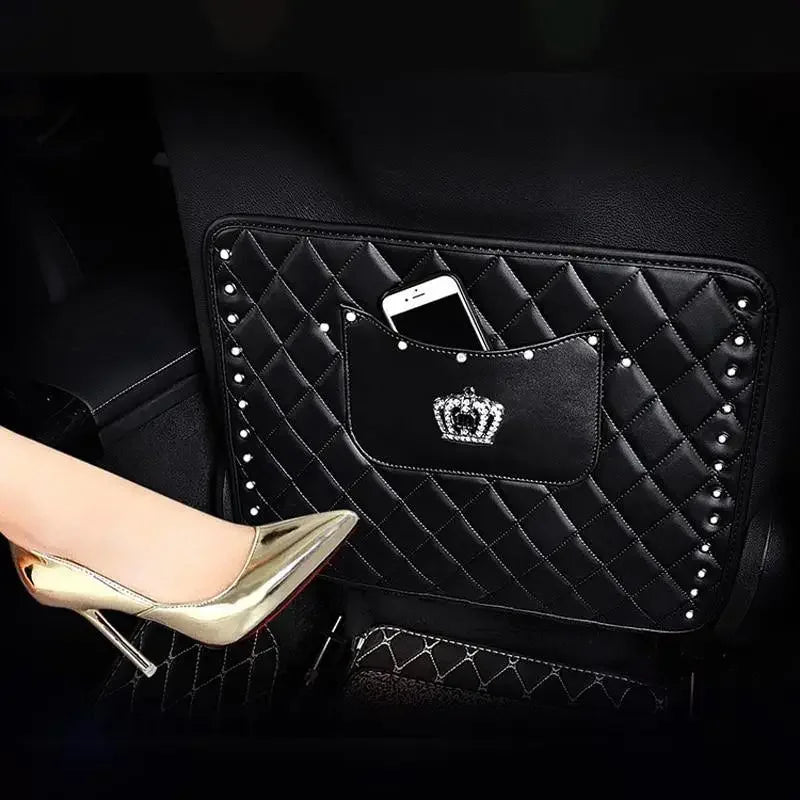Diamond Leather Car Backseat | Fashionsarah.com