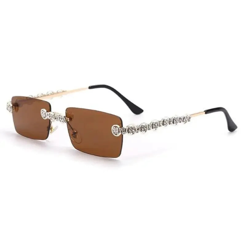 Rimless Diamond Sunglasses | Fashionsarah.com