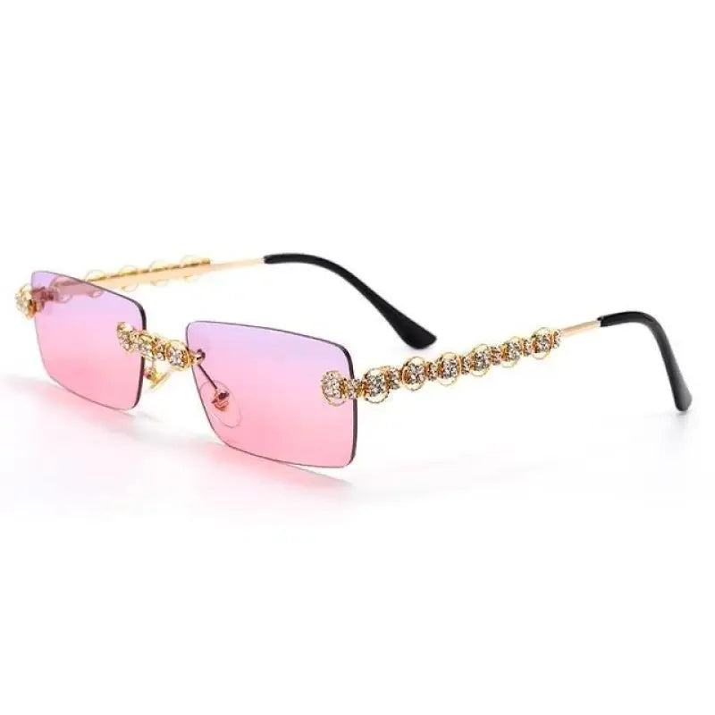 Rimless Diamond Sunglasses | Fashionsarah.com