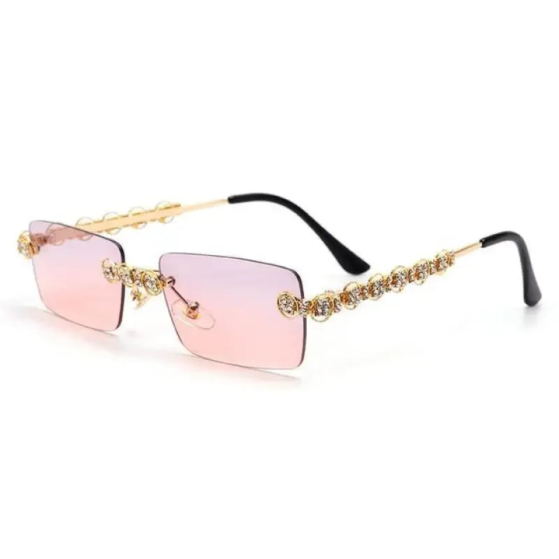Rimless Diamond Sunglasses | Fashionsarah.com
