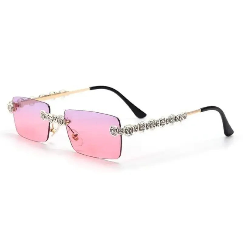 Rimless Diamond Sunglasses | Fashionsarah.com