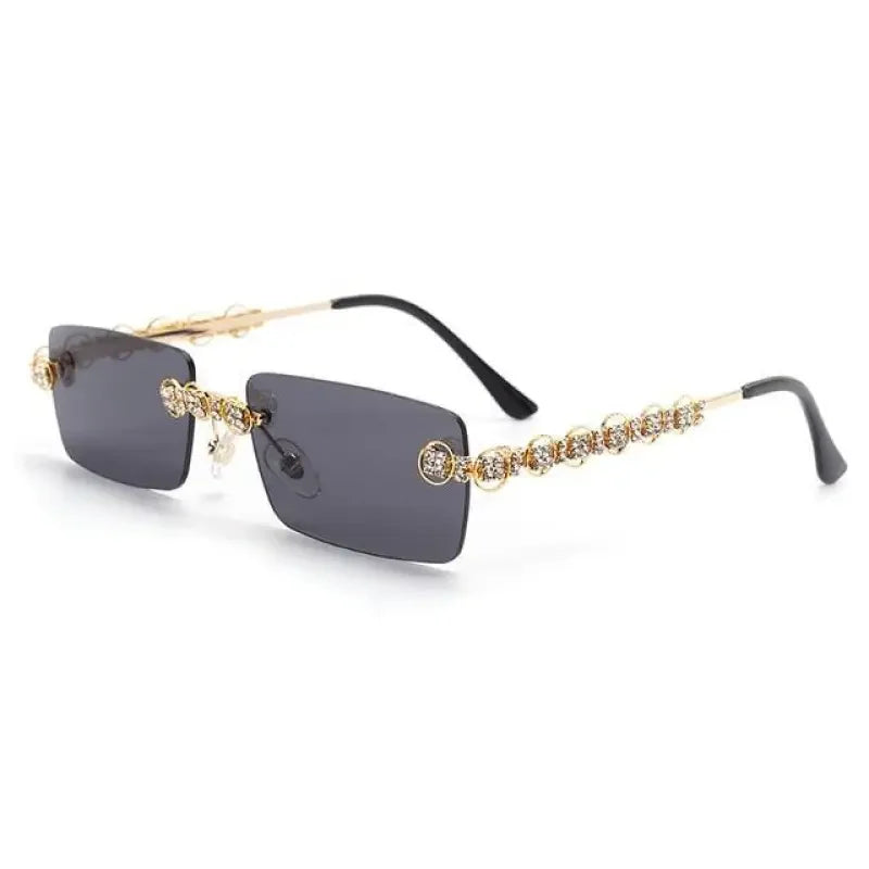 Rimless Diamond Sunglasses | Fashionsarah.com