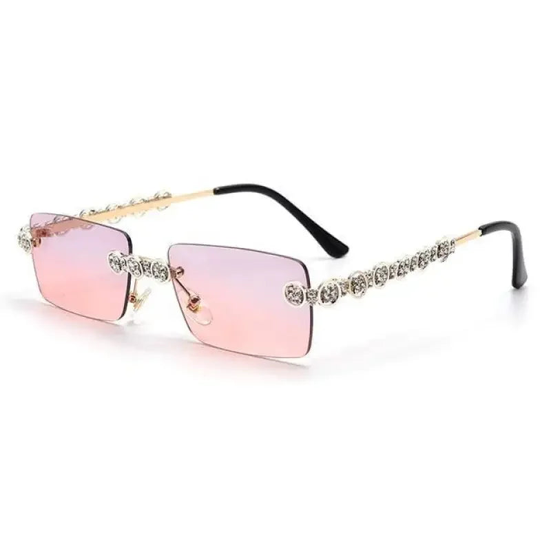 Rimless Diamond Sunglasses | Fashionsarah.com