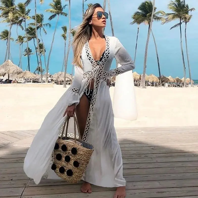 White Knitted Beach Cover Ups | Fashionsarah.com