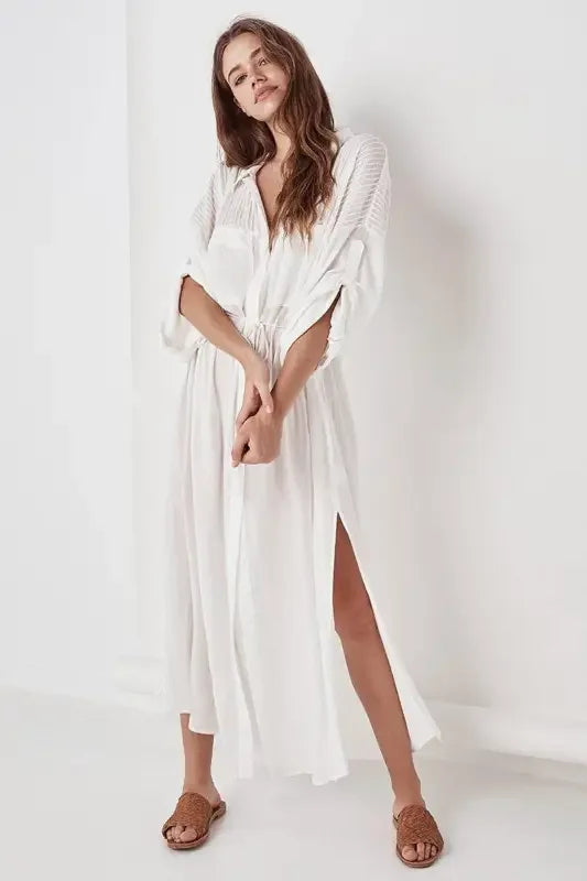 White Knitted Beach Cover Ups | Fashionsarah.com