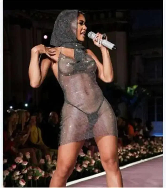 Shiny Rhinestones Dress | Fashionsarah.com