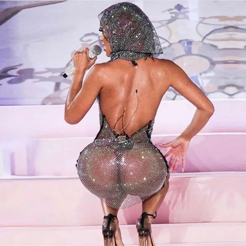 Shiny Rhinestones Dress | Fashionsarah.com