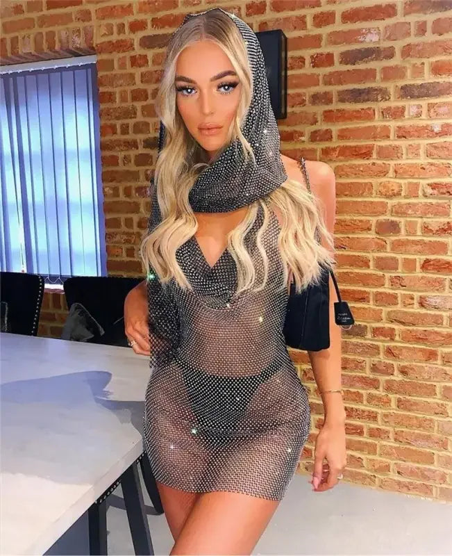 Shiny Rhinestones Dress | Fashionsarah.com