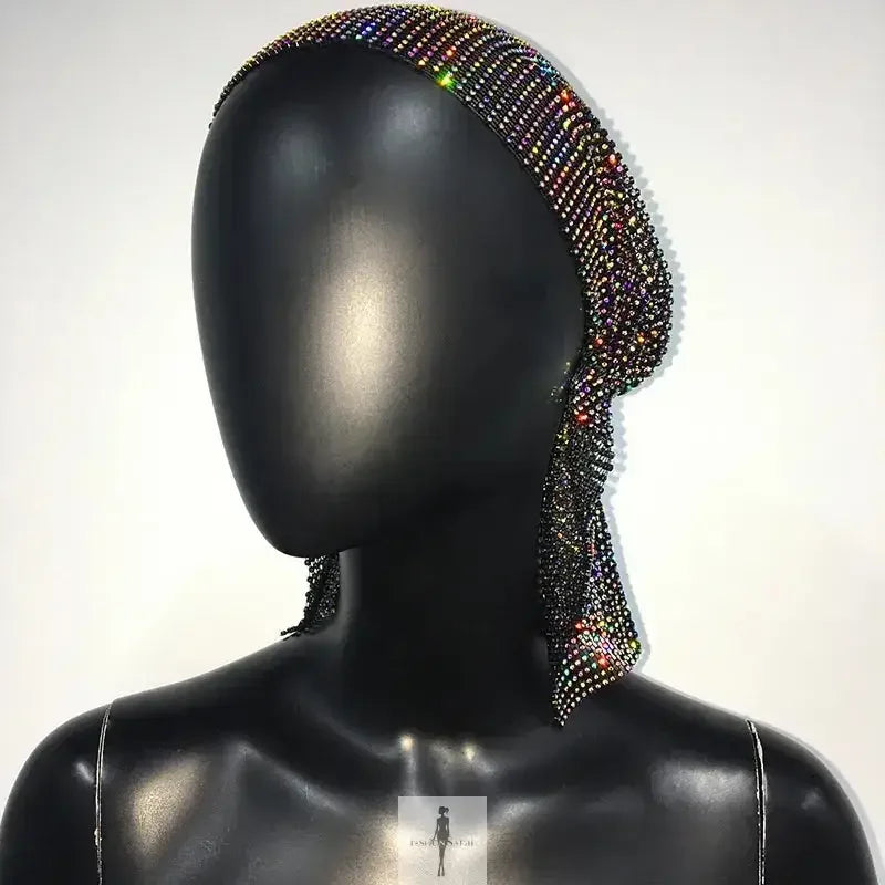 Fashionsarah.com Fashionsarah.com Shiny Rhinestone dress with Scarf