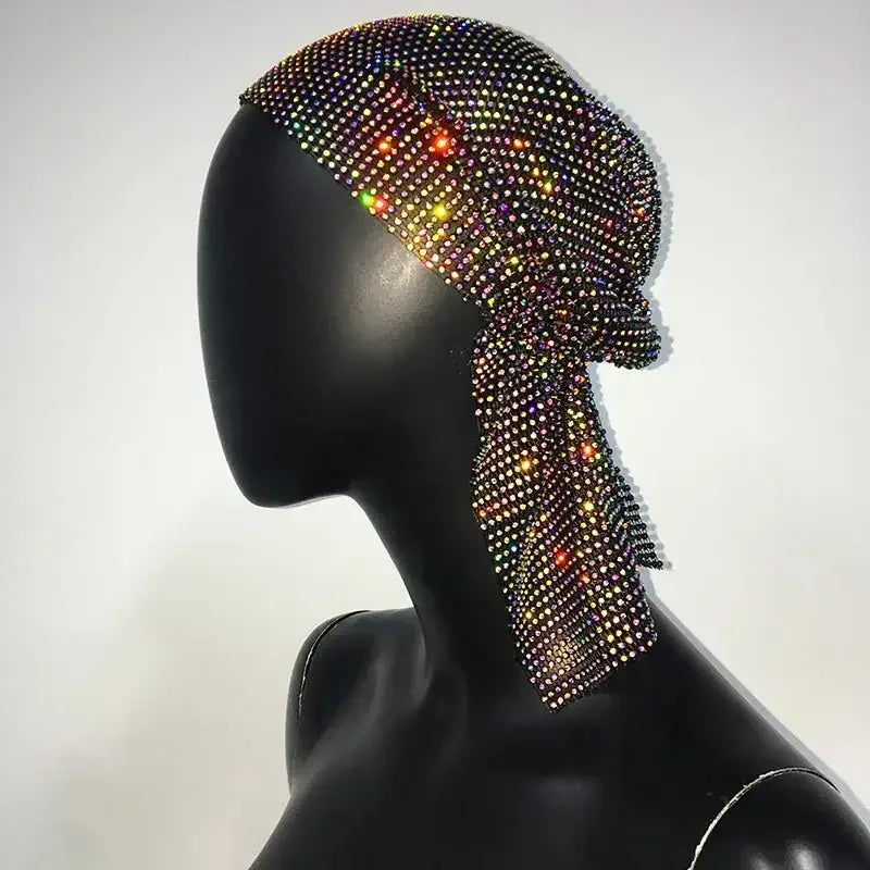 Fashionsarah.com Fashionsarah.com Shiny Rhinestone dress with Scarf