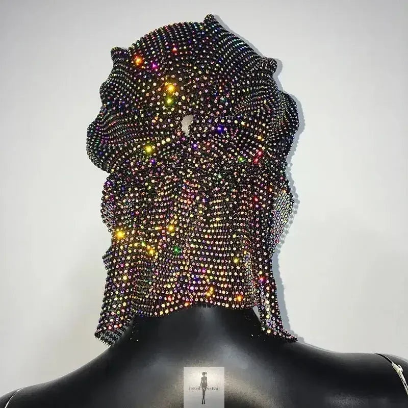 Fashionsarah.com Fashionsarah.com Shiny Rhinestone dress with Scarf