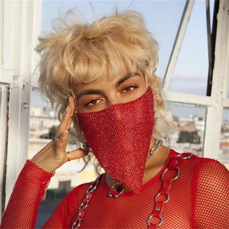 Face Rhinestone Masks | Fashionsarah.com