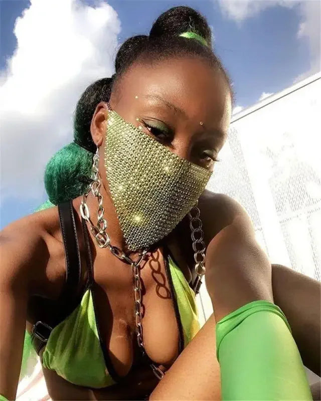 Face Rhinestone Masks | Fashionsarah.com