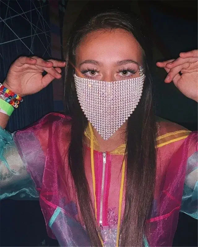 Face Rhinestone Masks | Fashionsarah.com