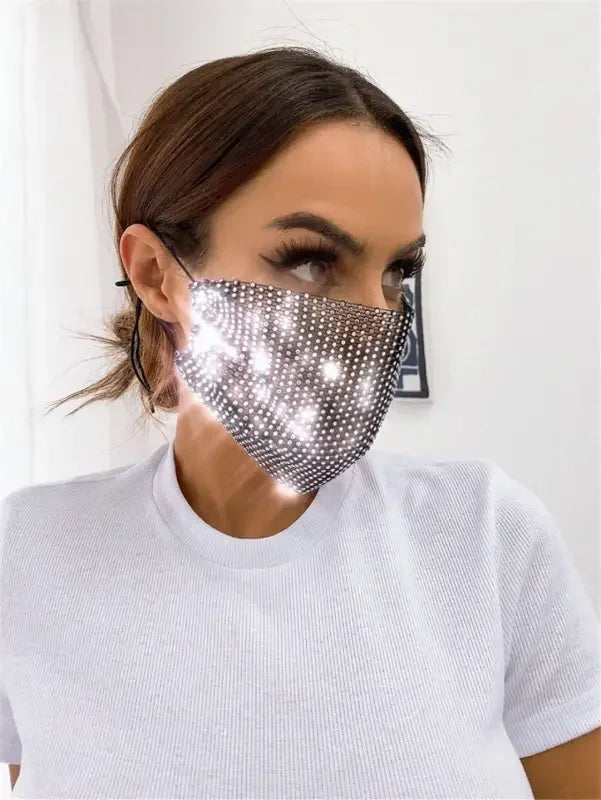 Unisex Rhinestone Facemasks | Fashionsarah.com