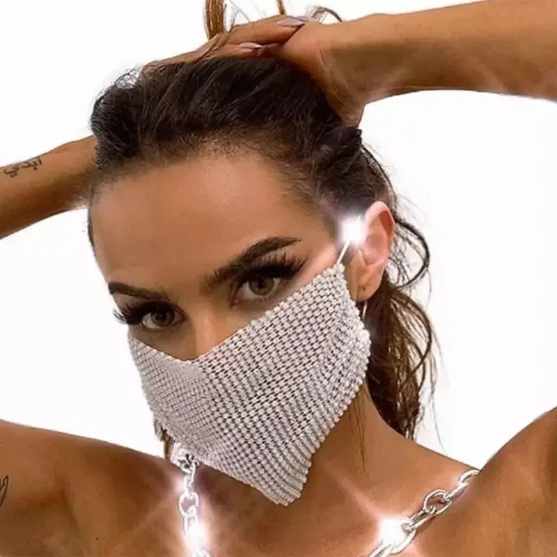 Unisex Rhinestone Facemasks | Fashionsarah.com