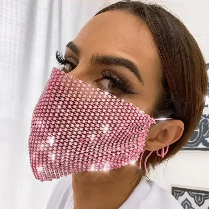 Unisex Rhinestone Facemasks | Fashionsarah.com